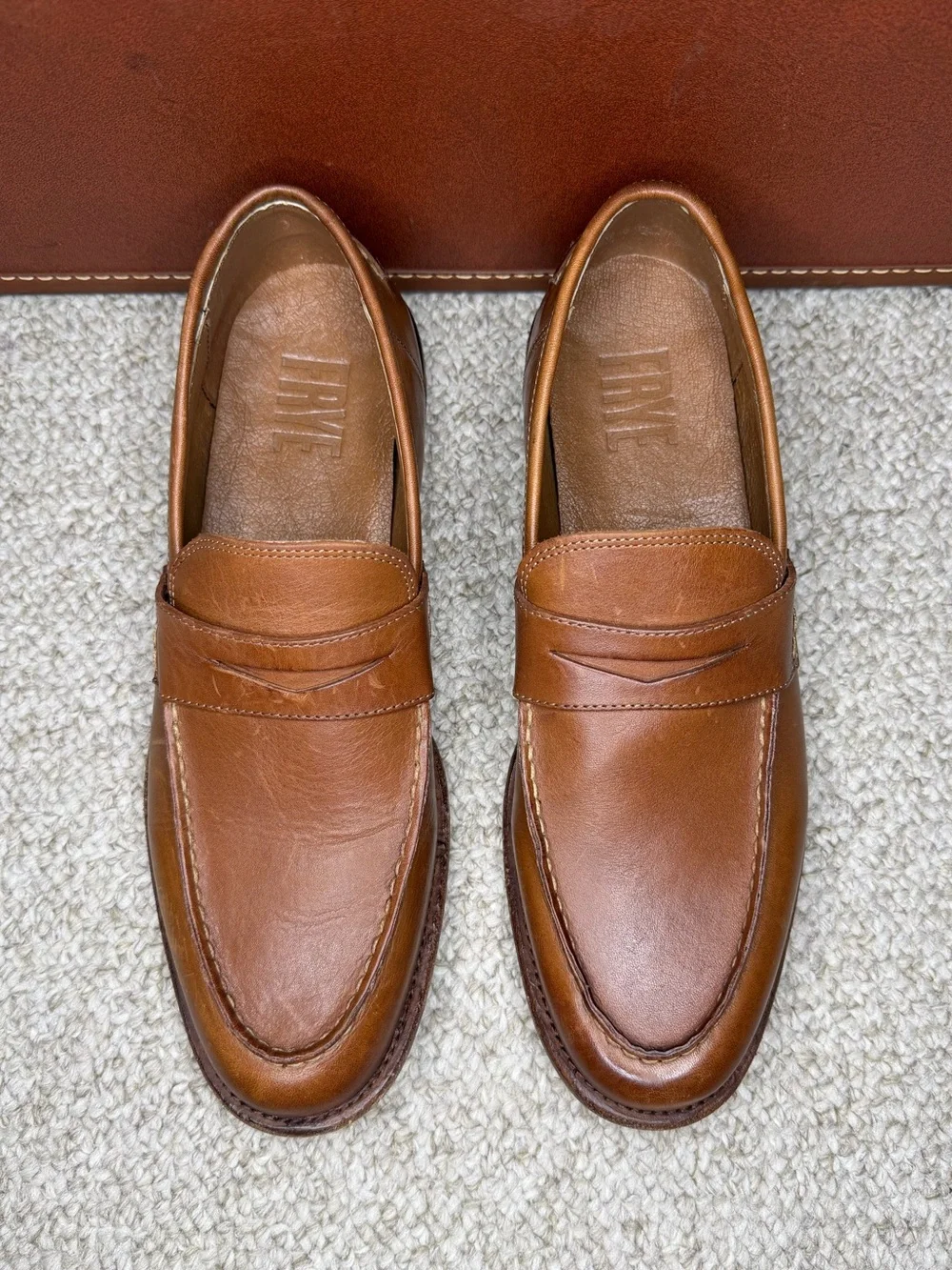Frye Tyler Flex leather Penny loafers
